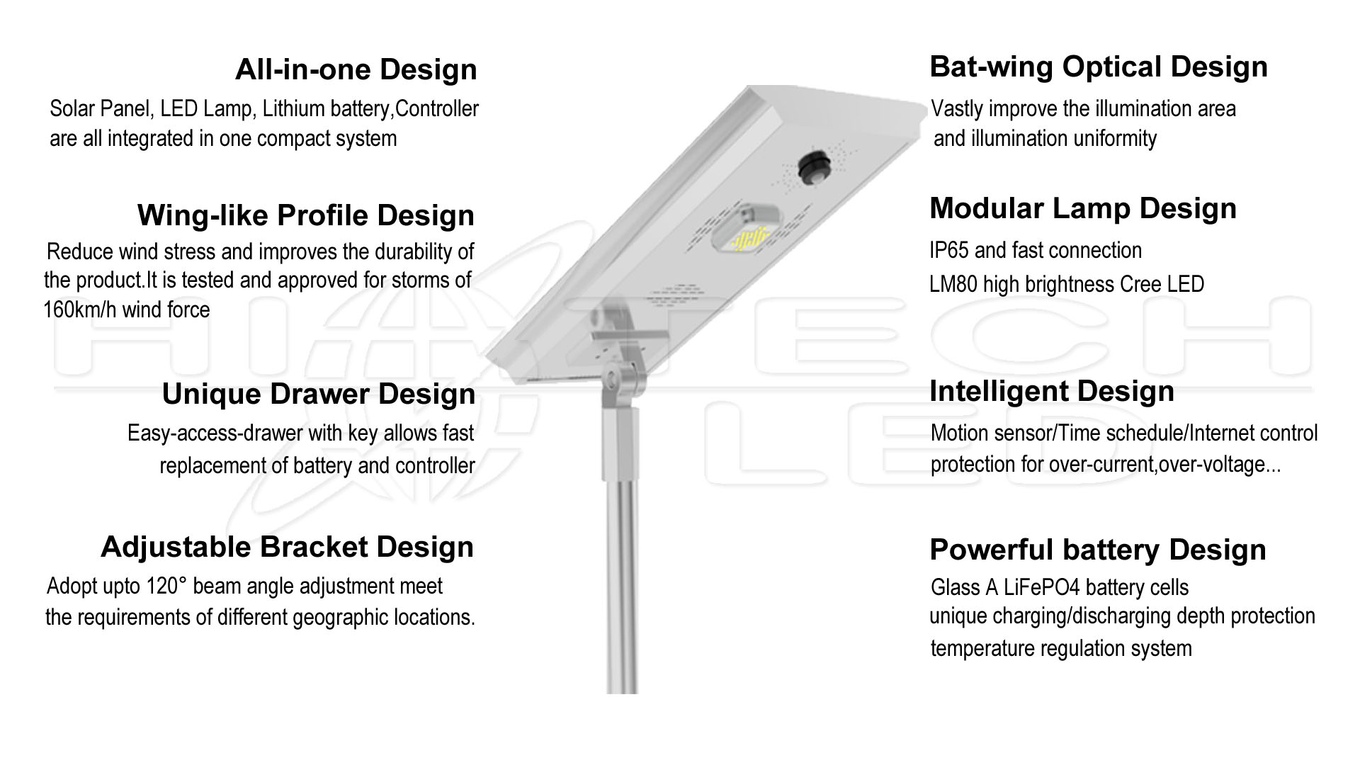 all in one solar street light